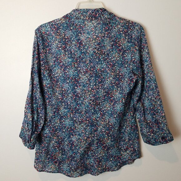 COLDWATER CREEK no iron confetti button down - Picture 5 of 7